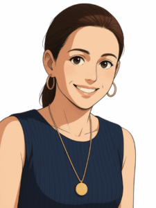 Portrait illustré de Marie de Courcel, formatrice chez Créforma Plus